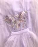 PURPLE LONG PROM DRESS FORMAL DRESS HZ1023