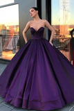 Ball Gown Prom Dresses Scoop Satin With Beads HZ1023