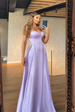 Glamorous Sweetheart Lilac Long Evening Dress Online HZ1023