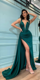 High Side Slit Long Prom Dresses, Sexy Prom Dresses, Evening Party Dresses HZ1023