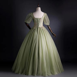 Elegant party dress,formal ball gown dress,green prom dress ,custom made HZ1023