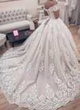 New Off-the-Shoulder Lace Bridal Wedding Dresses HZ1023