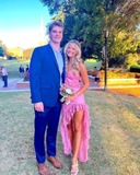 Strapless Lace Ruffle Prom Dress Long Party Dress HZ1023