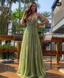 A line Prom Dresses Long Evening Gown HZ1023