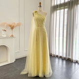 Yellow/Green/Purple shiny elegant exquisite beaded long tulle ball gown unique evening dress HZ1023