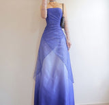 Purple/Blue Shiny Elegant Exquisite Sequin Long Tulle Prom Gown Evening Dress Party Dress HZ1023