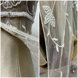 Champagne color gorgeous retro gradient exquisite beaded long elegant tulle ball gown evening dress party dress prom dress HZ1023