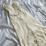 Ivory Luxury Gorgeous Fashion Exquisite flowers Beading Long Chiffon Elegant Ball Gown Evening Dress Party Dress HZ1023