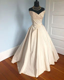 Nude Pink Elegant Fashion Long Satin Ball Gown Evening Dress Wedding Dress HZ1023