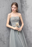 Cute tulle long prom dress evening dress HZ1023