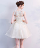 Cute lace short A line prom dress cocktail dress HZ1023