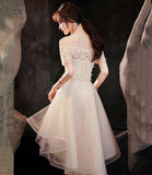 Cute tulle high low prom dress homecoming dress HZ1023