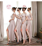 Light pink satin prom dress evening dress HZ1023