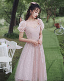 Cute tulle short prom dress party dress HZ1023