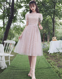Cute tulle short prom dress party dress HZ1023