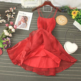 Cute tulle short dress party dress HZ1023