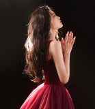 Cute tulle short prom dress cocktail dress HZ1023