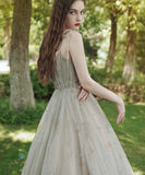 Stylish tulle long prom dress evening dress HZ1023