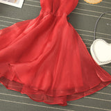 Cute tulle short dress party dress HZ1023