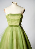Green retro fashion elegant sweet short homecoming dress prom dress evening dress graduation dress HZ1023