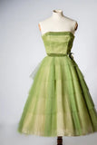 Green fashion charming beautiful youth long tulle prom dress evening dress birthday party dress homecoming dress HZ1023