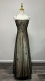 Gorgeous Vintage Ombre Beaded Long Tulle Satin Ball Gown Evening Dress Party Dress HZ1023