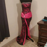 Pink Gorgeous Retro Fashion Elegant Exquisite Beaded Long Floor Length Trailing Princess Satin Ball Gown Evening Dress HZ1023