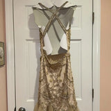 Champagne Pink/Gold Gorgeous Exquisite Beaded Strapless Elegant Long Fishtail Mermaid Slim Fit Ball Gown Evening Gown Party Dress HZ1023