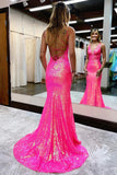 Lavender fashion V-neck shiny sequins long prom dress evening gown HZ1023