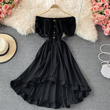 Cute A line high low dress fashion dress HZ1023