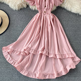 Cute A line high low dress fashion dress HZ1023
