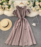 Cute A line short dress fahsion dress HZ1023