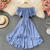 Cute A line high low dress fashion dress HZ1023