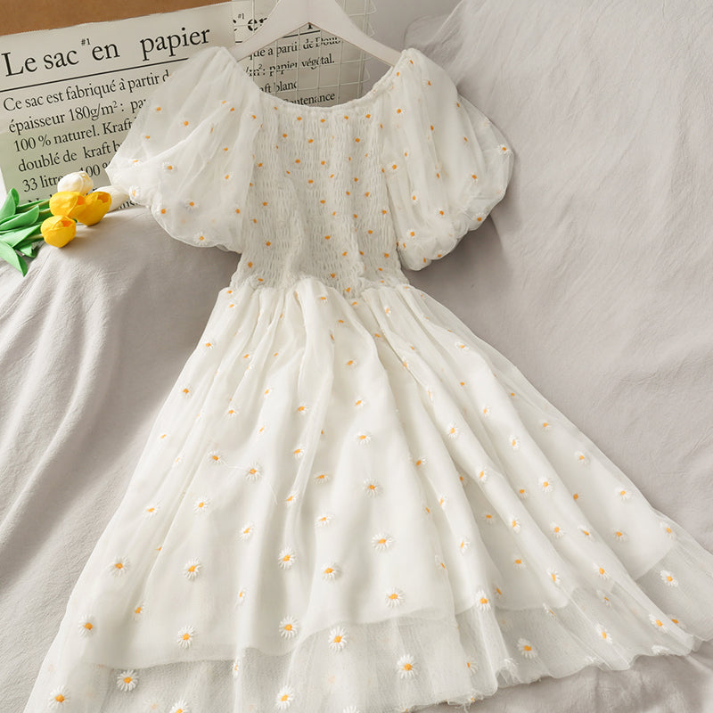 Cute A line little daisy dress HZ1023