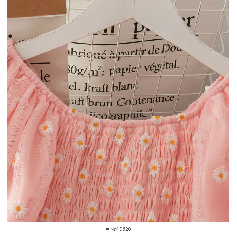 Cute A line little daisy dress HZ1023