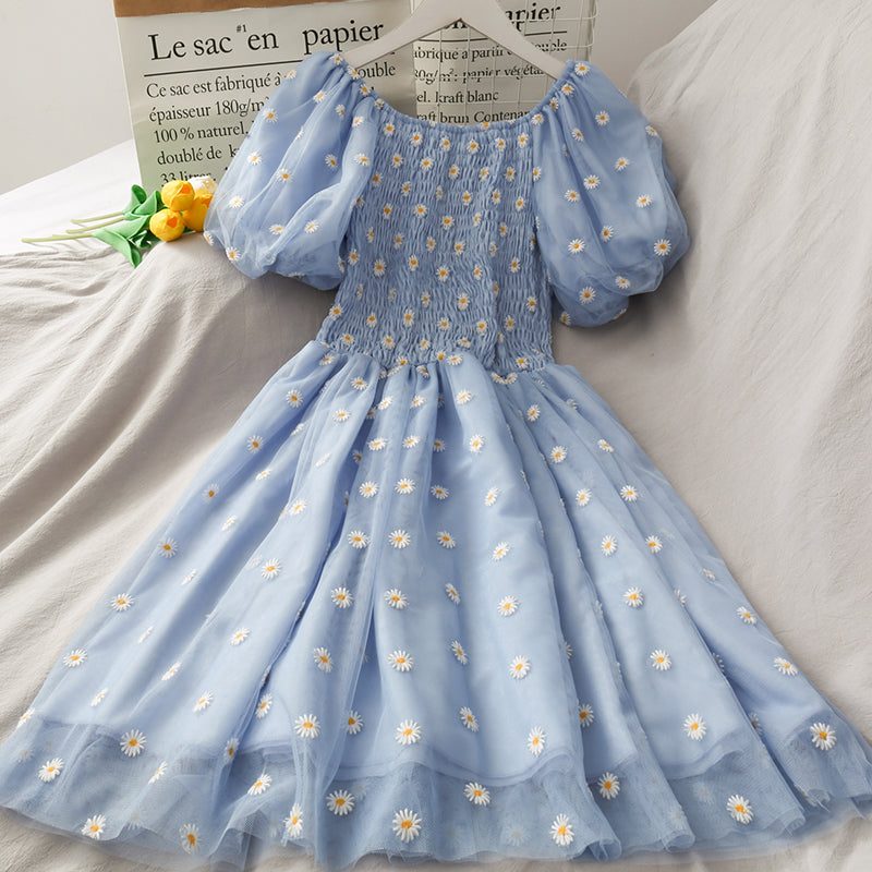 Cute A line little daisy dress HZ1023