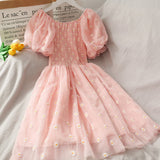 Cute A line little daisy dress HZ1023