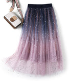 Cute sequins tulle skirt HZ1023