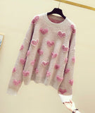 Cute round neck long sleeve sweater HZ1023