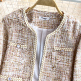 Xiaoxiangfeng celebrity tweed coat autumn and winter HZ1023