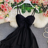 High waist irregular strapless dress HZ1023