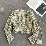 Retro small fragrance coat short top HZ1023