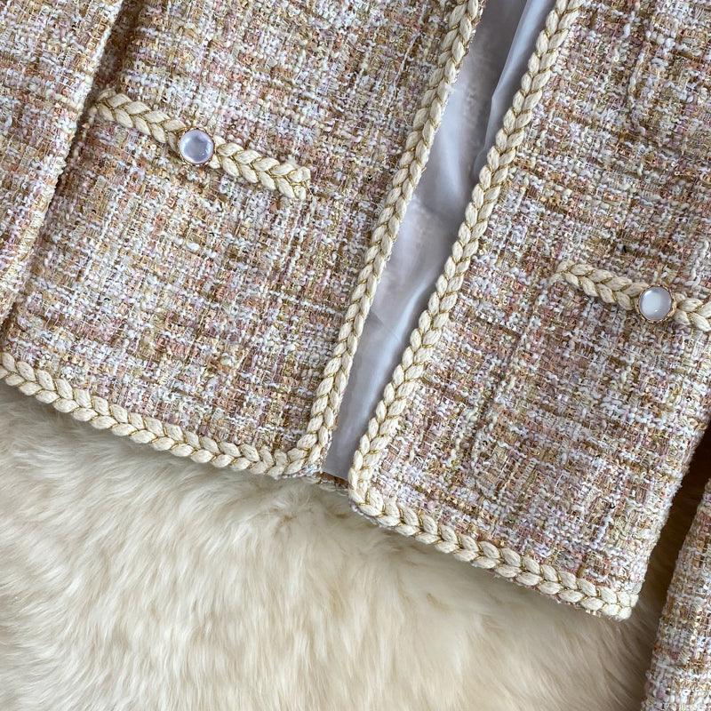 Xiaoxiangfeng celebrity tweed coat autumn and winter HZ1023