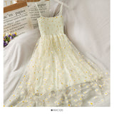 Super fairy Daisy mesh suspender dress HZ1023