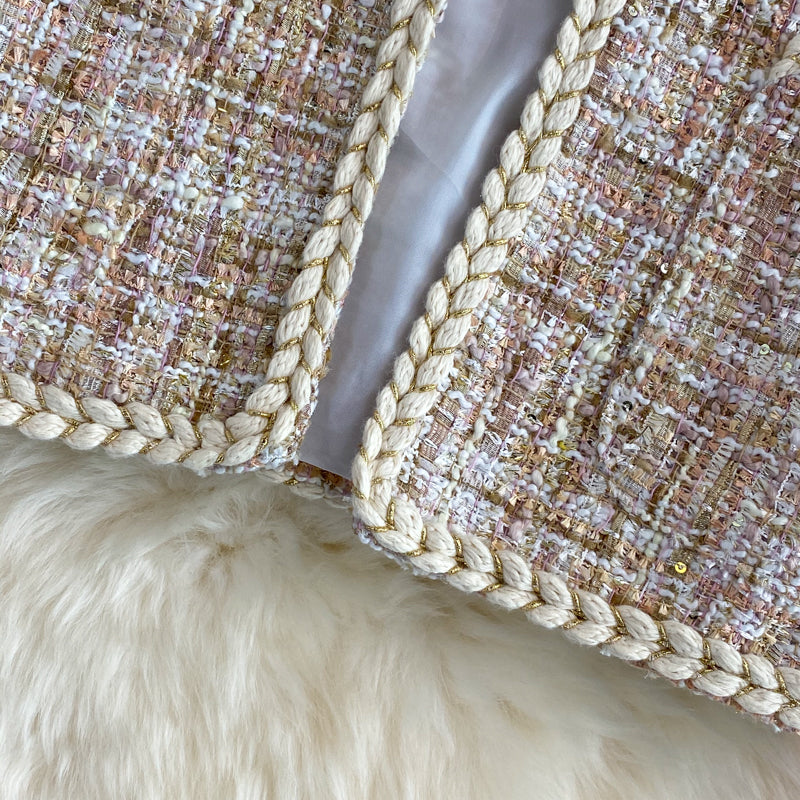 Xiaoxiangfeng celebrity tweed coat autumn and winter HZ1023