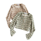 Retro small fragrance coat short top HZ1023