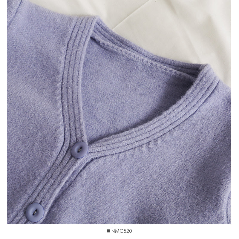 Women's cardigan long sleeve short single breasted sweater HZ1023