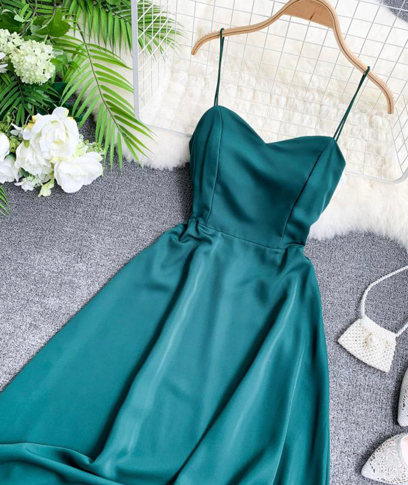 Cute A line chiffon backless dress fashion girl dress HZ1023