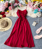 Cute A line chiffon backless dress fashion girl dress HZ1023