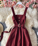 Lovely A line corduroy dress HZ1023